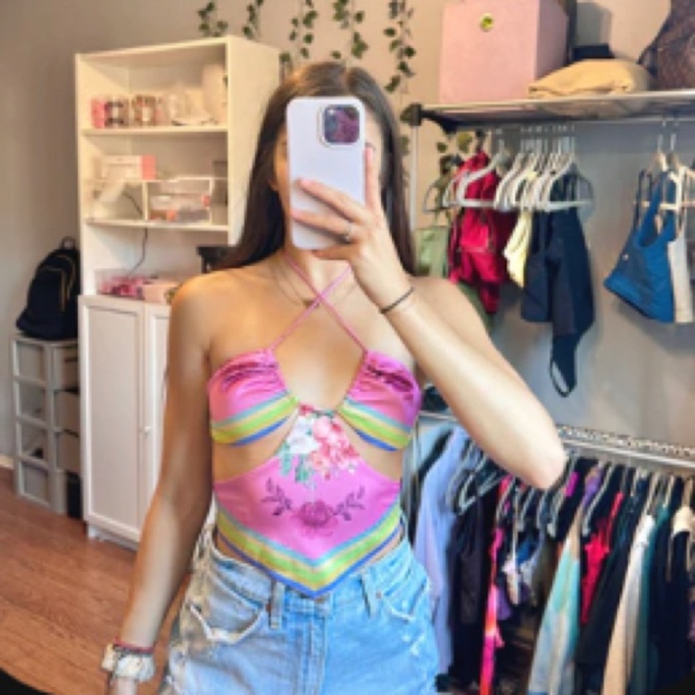 Princess Polly multi color halter tank